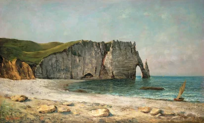Die Meeresarchen von Etretat, 1869